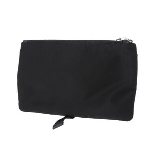 Prada Black Nylon Bag Clutch Saffiano